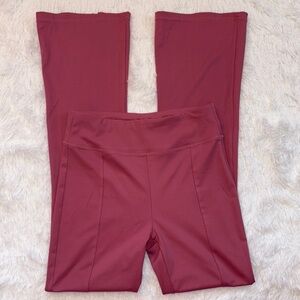 LA7 Pink Wide Leg Pants with Smooth Finish